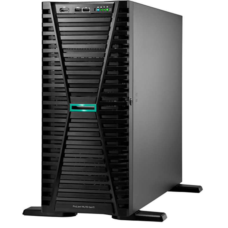 Server HPE ProLiant ML110 Gen11 Intel Xeon Silver 4514Y 16-Core (2.00GHz 30MB) 64GB (2 x 32GB) 2 x 480GB SSD 8 x SFF MR408i-o 2 x 1000W PS 1 Server HPE ProLiant ML110 Gen11 Intel Xeon Silver 4514Y 16-Core (2.00GHz 30MB) 64GB (2 x 32GB) 2 x 480GB SSD 8 x SFF MR408i-o 2 x 1000W PS