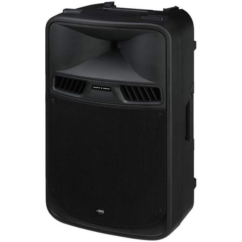 Difuzor PA profesional cu putere activa, amplificare cu 2 canale, 700 W, 15″, negru, PAK-415, IMG Stage Line 1 Difuzor PA profesional cu putere activa, amplificare cu 2 canale, 700 W, 15", negru, PAK-415, IMG Stage Line