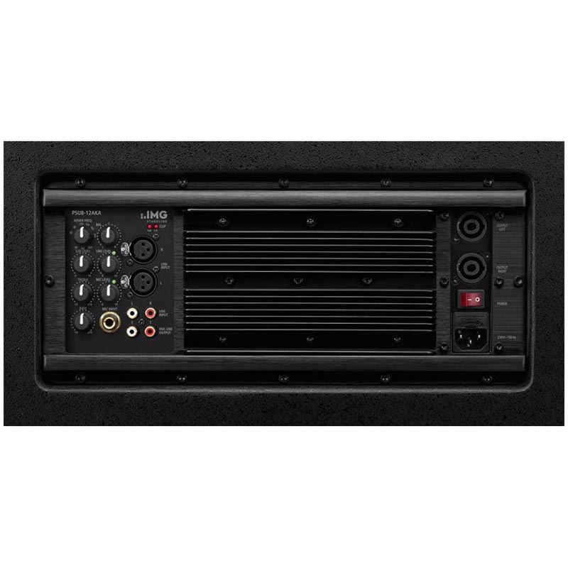 Subwoofer PA profesional 2.1, amplificare cu 2.1 canale, 1.200 W, 12″, negru, PSUB-12AKA, IMG Stage Line 2 Subwoofer PA profesional 2.1, amplificare cu 2.1 canale, 1.200 W, 12", negru, PSUB-12AKA, IMG Stage Line - imagine 2
