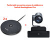 Pachet tip add-on pentru ecrane de colaborare Yealink MeetingBoard Pro: microfoane cu fir VCM35, camera PTZ Pro MB-12x, Yealink 1