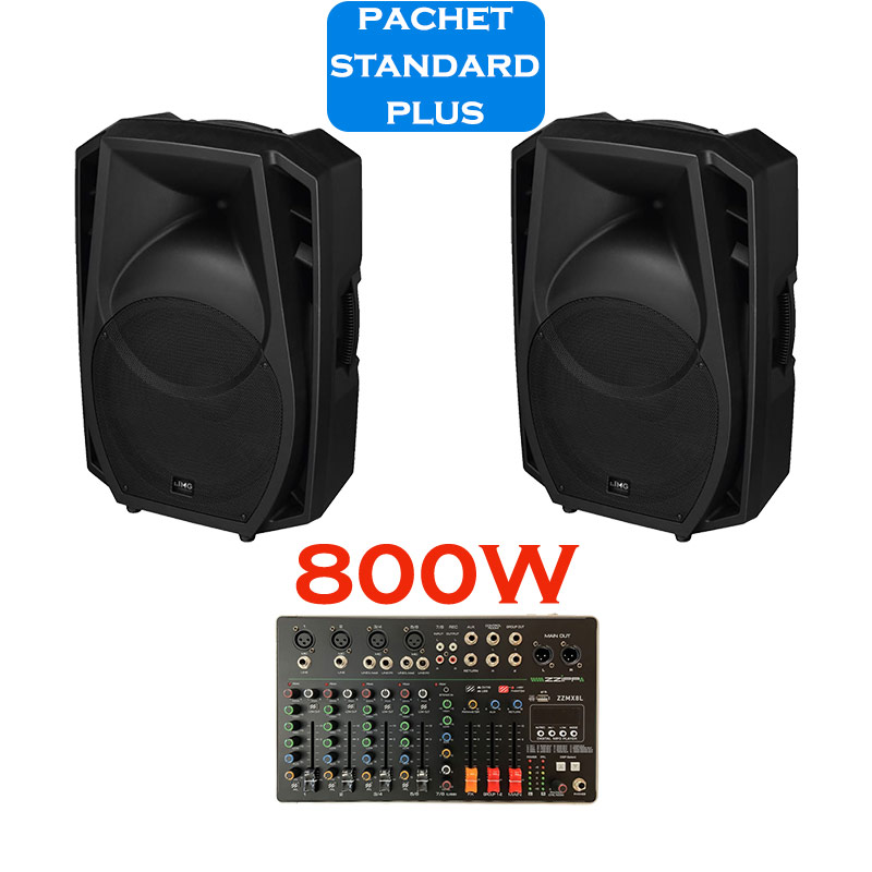 Sistem portabil de sonorizare si adresare publica cu 2 difuzoare active WAVE-15A IMG Stage Line si mixer ZZMX8L ZZIPP, cu player media încorporat USB/SD și Bluetooth, total putere 800W 1 Sistem portabil de sonorizare si adresare publica cu 2 difuzoare active WAVE-15A IMG Stage Line si mixer ZZMX8L ZZIPP, cu player media încorporat USB/SD și Bluetooth, total putere 800W