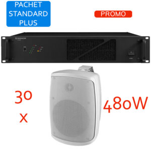 Sistem de sonorizare si adresare publica cu difuzoare de perete WALL-04T/WS si amplificator PA-1480, Monacor, total putere 480W 1 Sistem de sonorizare si adresare publica cu difuzoare de perete WALL-04T/WS si amplificator PA-1480, Monacor, total putere 480W