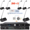 Pachet sistem de conferinta pentru discutii cu vot cu card IC si interpretare cu DSP, digital cu fir, 30 delegati, 1 presedinte, functie de inregistrare audio USB, VIS-DVCIC/DIC-T, Vissonic 1