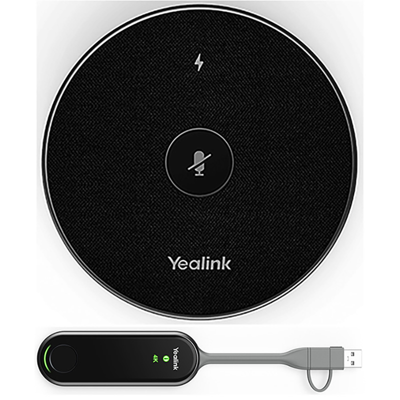 Pachet tip add-on pentru videoconferinta Yealink: microfon fara fir VCM36-W si partajarea conținutului PA20, Yealink 1 pachet microfon wireless Yealink VCM36-W și PA20