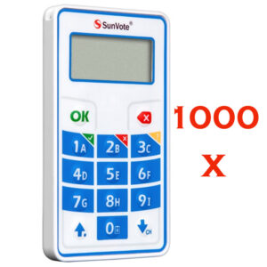 Sistem de vot electronic portabil pentru 1000 de participanti cu software, telecomanda de control si geanta de transport, S52Plus, SunVote