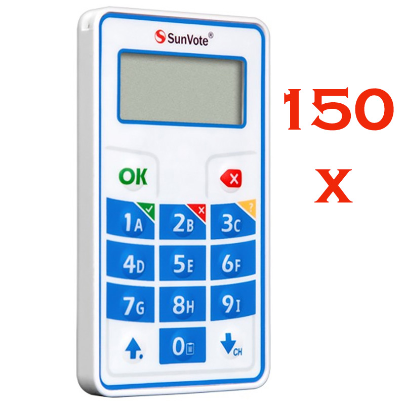 Sistem de vot electronic portabil pentru 150 de participanti cu software, telecomanda de control si geanta de transport, S52Plus, SunVote 1 Sistem vot electronic 150 participanti S52Plus SunVote
