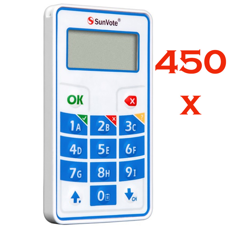 Sistem de vot electronic portabil pentru 450 de participanti cu software, telecomanda de control si geanta de transport, S52Plus, SunVote 1 Sistem vot electronic 450 participanti S52Plus SunVote