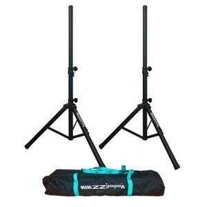 Set stativ pentru boxe, format din două stative din oțel și o geantă de trepied din nailon, pentru echipamente ZZIPP, SSZZ105SET 1 Stativ boxe oțel set Zzipp SSZZ105SET