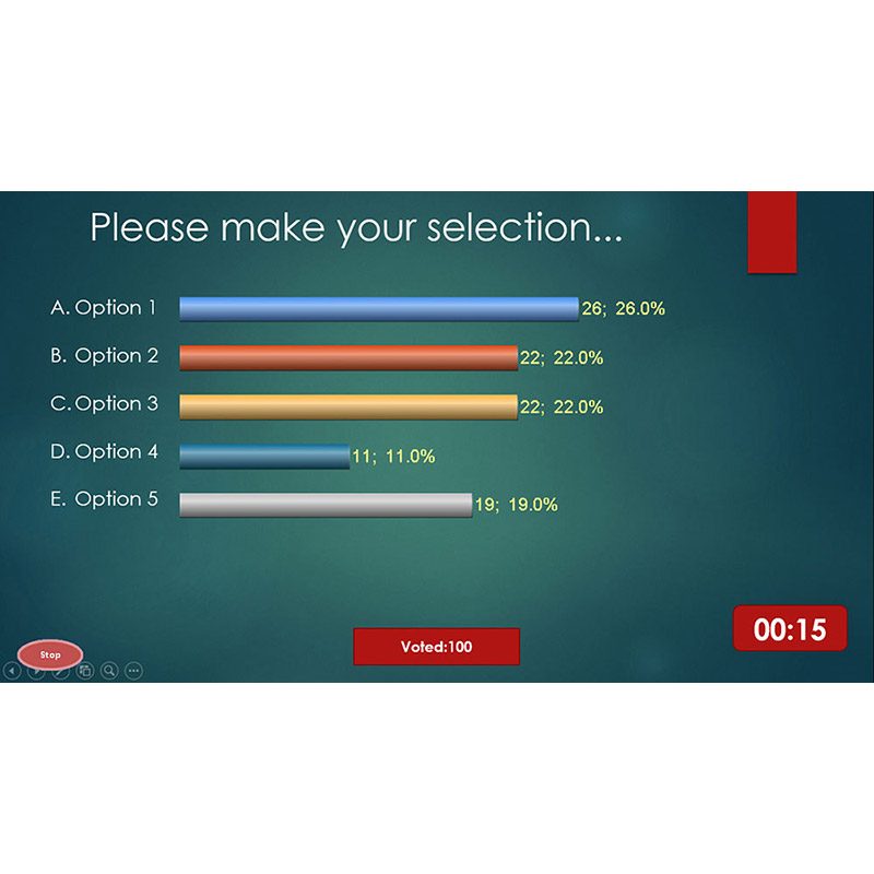 Sistem de vot electronic portabil pentru 100 de participanti cu software, telecomanda de control si geanta de transport, S52Plus, SunVote 9 Sistem de vot electronic portabil pentru 100 de participanti cu software, telecomanda de control si geanta de transport, S52Plus, SunVote - imagine 9