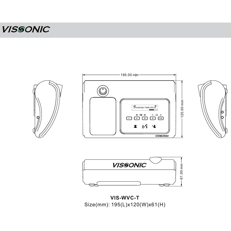 Microfon de conferinta pentru discutii si vot cu card IC tip presedinte cu ecran OLED, interfata tactila si difuzor, digital, wireless 5G WiFi, VIS-WVCIC-T, Vissonic 4 Microfon de conferinta pentru discutii si vot cu card IC tip presedinte cu ecran OLED, interfata tactila si difuzor, digital, wireless 5G WiFi, VIS-WVCIC-T, Vissonic - imagine 4