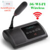 Microfon de conferinta pentru discutii si vot cu card IC tip delegat cu ecran OLED, interfata tactila si difuzor, digital, wireless 5G WiFi, VIS-WVDIC-T, Vissonic 2