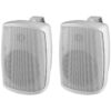 Difuzoare de perete (pereche) pentru adresare publica cu transformator 100V cu 2 cai, 16 W, 4″, alb, WALL-04T/WS, Monacor 1
