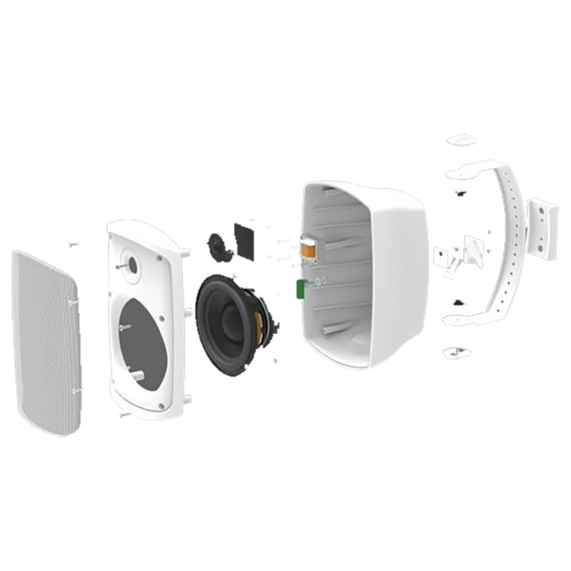 Difuzoare de perete (pereche) pentru adresare publica cu transformator 100V cu 2 cai, 16 W, 4″, alb, WALL-04T/WS, Monacor 2 Difuzoare de perete (pereche) pentru adresare publica cu transformator 100V cu 2 cai, 16 W, 4", alb, WALL-04T/WS, Monacor - imagine 2