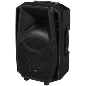 Difuzor full range profesional activ, amplificare cu 2 canale, 150 W, 8", cu Bluetooth TWS și player mp3 cu funcție USB/SD, negru, WAVE-08A, IMG Stage Line