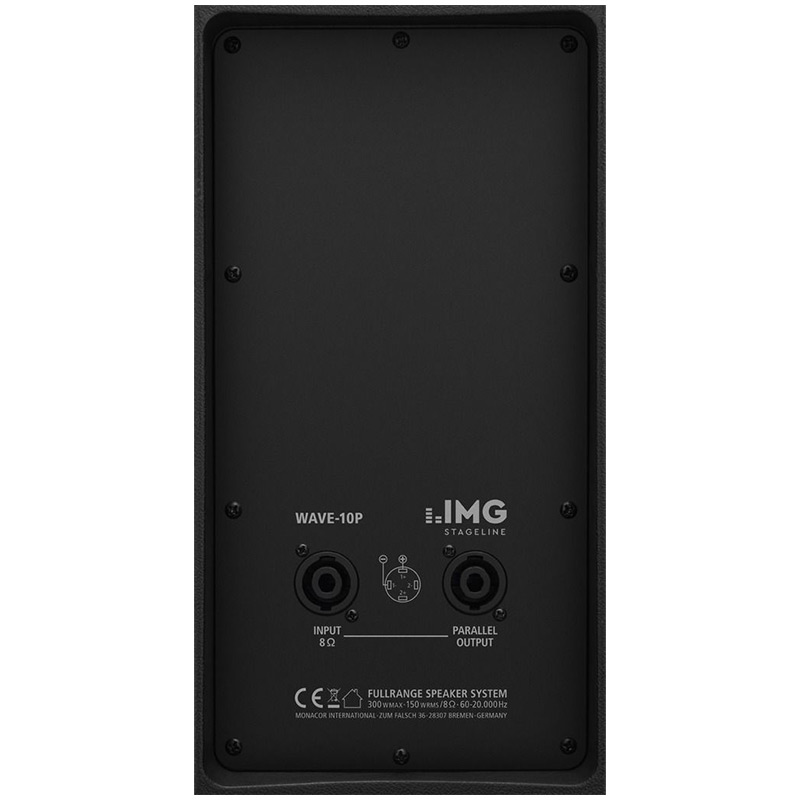 Difuzor full range profesional pentru adresare publica, 8 ohmi, cu 2 cai, 300 W, 10”, negru, WAVE-10P, IMG Stage Line 2 Difuzor full range profesional pentru adresare publica, 8 ohmi, cu 2 cai, 300 W, 10'', negru, WAVE-10P, IMG Stage Line - imagine 2