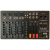 Sistem portabil de sonorizare si adresare publica cu 4 difuzoare active WAVE-15A IMG Stage Line si mixer ZZMX8L ZZIPP, cu player media încorporat USB/SD și Bluetooth, total putere 1600W 8 Mixer audio ZZIPP ZZMX8L 8 canale Bluetooth DSP