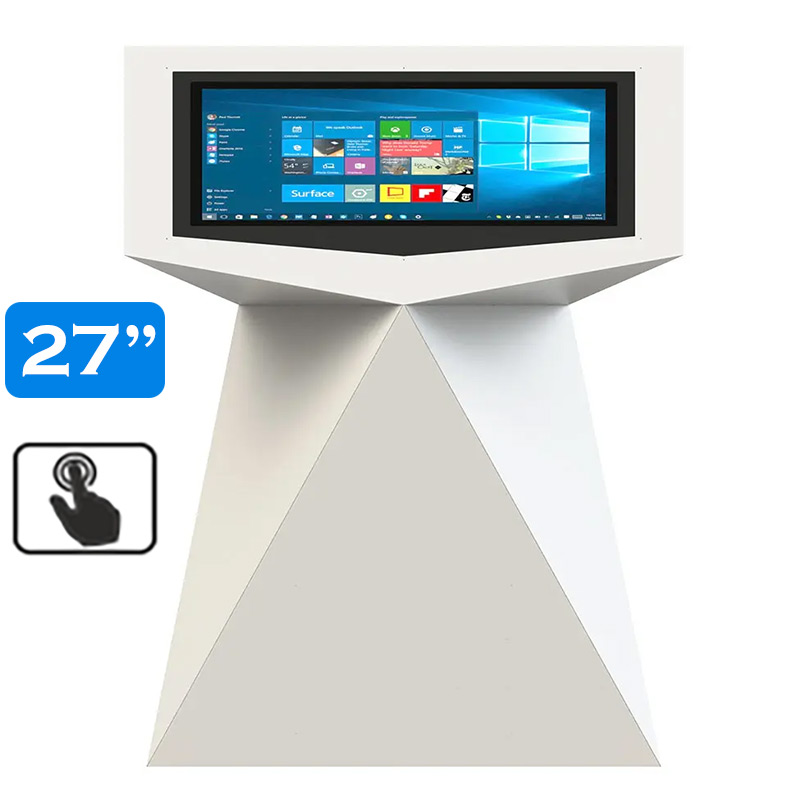 Infochioșc | display publicitar interactiv cu ecran tactil pentru semnalizare digitală, diagonala 27”/68 cm, rezolutie FullHD (1920 x 1080), luminozitate 450 (cd/m²), 24 / 7, Tierra K27TE 3 Infochioșc | display publicitar interactiv cu ecran tactil pentru semnalizare digitală, diagonala 27''/68 cm, rezolutie FullHD (1920 x 1080), luminozitate 450 (cd/m²), 24 / 7, Tierra K27TE - imagine 3