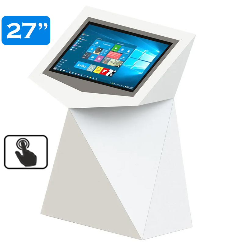 Infochioșc | display publicitar interactiv cu ecran tactil pentru semnalizare digitală, diagonala 27”/68 cm, rezolutie FullHD (1920 x 1080), luminozitate 450 (cd/m²), 24 / 7, Tierra K27TE 1 Infochioșc | display publicitar interactiv cu ecran tactil pentru semnalizare digitală, diagonala 27''/68 cm, rezolutie FullHD (1920 x 1080), luminozitate 450 (cd/m²), 24 / 7, Tierra K27TE