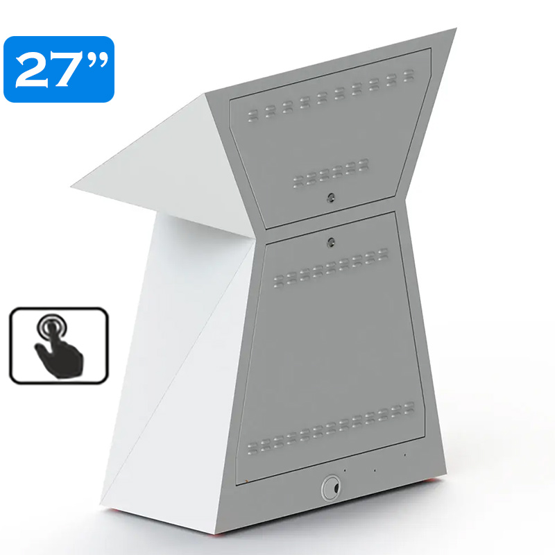 Infochioșc | display publicitar interactiv cu ecran tactil pentru semnalizare digitală, diagonala 27”/68 cm, rezolutie FullHD (1920 x 1080), luminozitate 450 (cd/m²), 24 / 7, Tierra K27TE 5 Infochioșc | display publicitar interactiv cu ecran tactil pentru semnalizare digitală, diagonala 27''/68 cm, rezolutie FullHD (1920 x 1080), luminozitate 450 (cd/m²), 24 / 7, Tierra K27TE - imagine 5