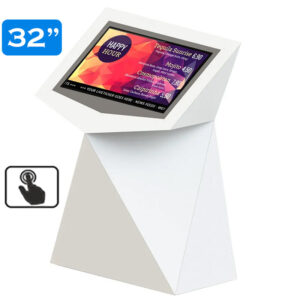 Infochioșc | display publicitar interactiv cu ecran tactil pentru semnalizare digitală, diagonala 32''/81 cm, rezolutie FullHD (1920 x 1080), luminozitate 450 (cd/m²), 24 / 7, Tierra K32TE