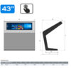 Infochioșc | display publicitar interactiv cu ecran tactil pentru semnalizare digitală, diagonala 43”/108 cm, rezolutie 4K UHD (3840 x 2160), luminozitate 450 (cd/m²), 24 / 7, Sierra K43SN 5