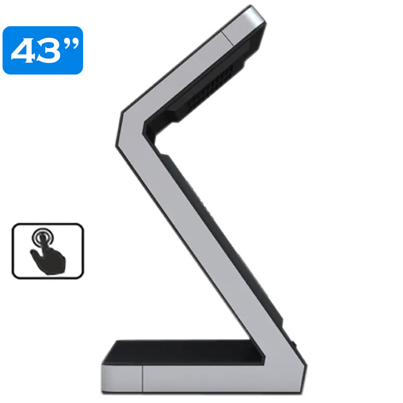 Infochioșc | display publicitar interactiv cu ecran tactil pentru semnalizare digitală, diagonala 43”/108 cm, rezolutie 4K UHD (3840 x 2160), luminozitate 450 (cd/m²), 24 / 7, Zeta K43ZE 3 Infochioșc | display publicitar interactiv cu ecran tactil pentru semnalizare digitală, diagonala 43''/108 cm, rezolutie 4K UHD (3840 x 2160), luminozitate 450 (cd/m²), 24 / 7, Zeta K43ZE - imagine 3