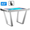 Masă tactilă interactivă, diagonala 43”/108 cm, rezolutie 4K UHD (3840 x 2160), luminozitate 450 (cd/m²), 24 / 7, Petra M43PE 1 masă tactilă Petra 43 inch 4K – avisystems