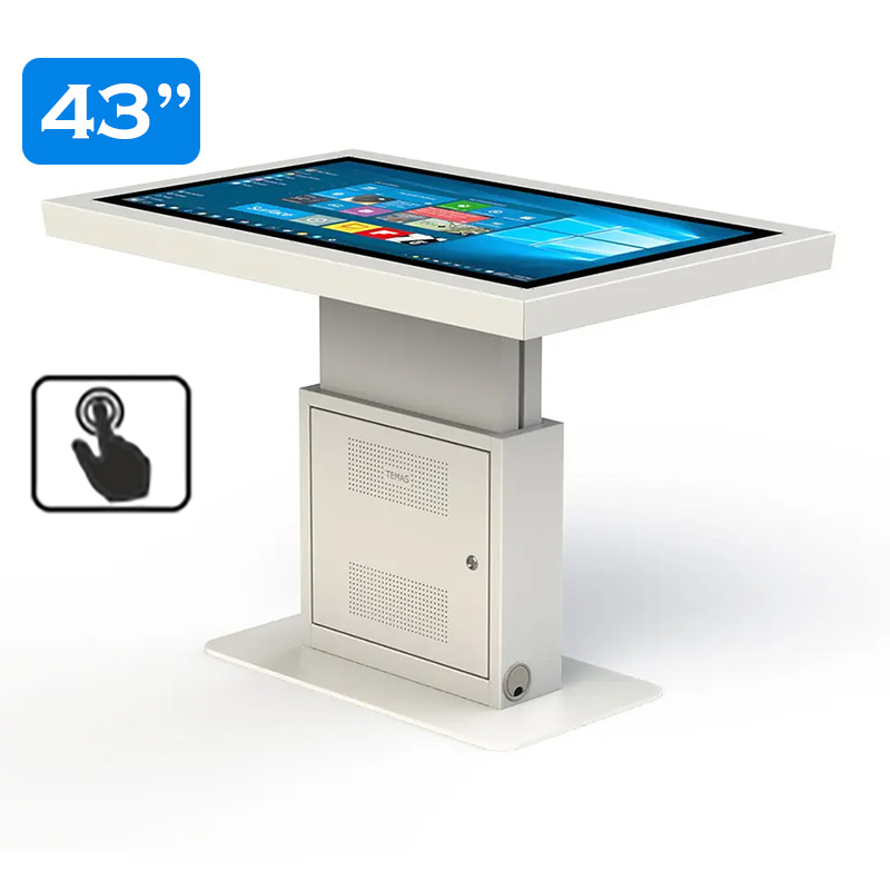 Masă tactilă interactivă cu înălțime reglabilă, diagonala 43”/108 cm, rezolutie 4K UHD (3840 x 2160), luminozitate 450 (cd/m²), 24 / 7, Zenta M43ZN 2 Masă tactilă interactivă cu înălțime reglabilă, diagonala 43''/108 cm, rezolutie 4K UHD (3840 x 2160), luminozitate 450 (cd/m²), 24 / 7, Zenta M43ZN - imagine 2