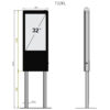 Infochioșc pentru semnalizare digitală, diagonala 32”/81 cm, rezolutie FullHD (1920 x 1080), luminozitate 500 (cd/m²), 24 / 7, Wi-fi si media player integrat, Klera T32KL 6