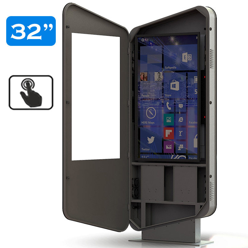 Infochioșc | display publicitar interactiv cu ecran tactil pentru semnalizare digitală, diagonala 32”/81 cm, rezolutie FullHD (1920 x 1080), luminozitate 450 (cd/m²), 24 / 7, Wi-fi si media player integrat, Terra T32TR-T 4 Infochioșc | display publicitar interactiv cu ecran tactil pentru semnalizare digitală, diagonala 32''/81 cm, rezolutie FullHD (1920 x 1080), luminozitate 450 (cd/m²), 24 / 7, Wi-fi si media player integrat, Terra T32TR-T - imagine 4