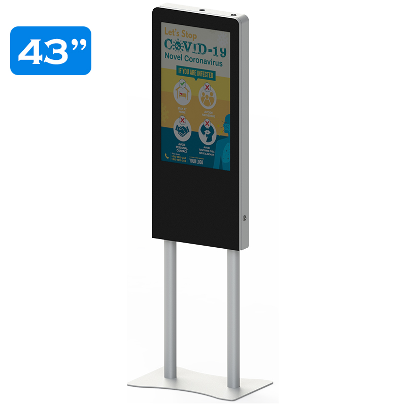 Infochioșc pentru semnalizare digitală, diagonala 43”/108 cm, rezolutie 4K UHD (3840 x 2160), luminozitate 500 (cd/m²), 24 / 7, Wi-fi si media player integrat, Klera T43KL 4 Infochioșc pentru semnalizare digitală, diagonala 43''/108 cm, rezolutie 4K UHD (3840 x 2160), luminozitate 500 (cd/m²), 24 / 7, Wi-fi si media player integrat, Klera T43KL - imagine 4