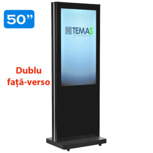 Infochioșc | display publicitar pentru semnalizare digitală dublu cu fata-verso, diagonala 50”/127 cm, rezolutie 4K UHD (3840 x 2160), luminozitate 450 (cd/m²), 24 / 7, Wi-fi si media player integrat, Lunos T50LU-D 1 Infochioșc | display publicitar pentru semnalizare digitală dublu cu fata-verso, diagonala 50''/127 cm, rezolutie 4K UHD (3840 x 2160), luminozitate 450 (cd/m²), 24 / 7, Wi-fi si media player integrat, Lunos T50LU-D
