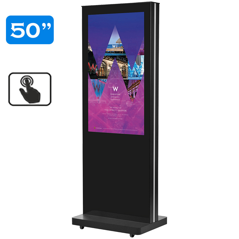 Infochioșc | display publicitar interactiv cu ecran tactil pentru semnalizare digitală, diagonala 50”/127 cm, rezolutie 4K UHD (3840 x 2160), luminozitate 450 (cd/m²), 24 / 7, Wi-fi si media player integrat, Lunos T50LU-T 2 Infochioșc | display publicitar interactiv cu ecran tactil pentru semnalizare digitală, diagonala 50''/127 cm, rezolutie 4K UHD (3840 x 2160), luminozitate 450 (cd/m²), 24 / 7, Wi-fi si media player integrat, Lunos T50LU-T - imagine 2