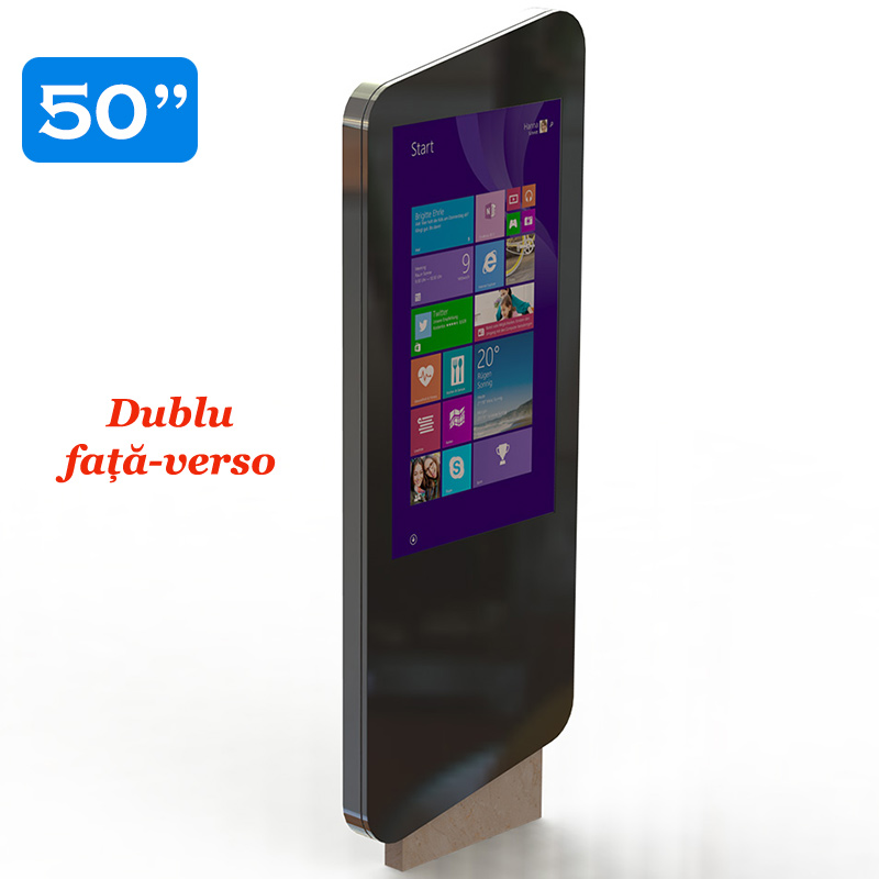 Infochioșc | display publicitar pentru semnalizare digitală dublu cu fata-verso, diagonala 50”/127 cm, rezolutie 4K UHD (3840 x 2160), luminozitate 450 (cd/m²), 24 / 7, Wi-fi si media player integrat, Terra T50TR-D 2 Infochioșc | display publicitar pentru semnalizare digitală dublu cu fata-verso, diagonala 50''/127 cm, rezolutie 4K UHD (3840 x 2160), luminozitate 450 (cd/m²), 24 / 7, Wi-fi si media player integrat, Terra T50TR-D - imagine 2
