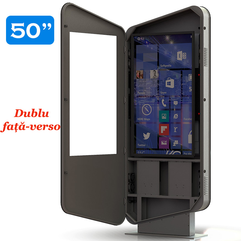 Infochioșc | display publicitar pentru semnalizare digitală dublu cu fata-verso, diagonala 50”/127 cm, rezolutie 4K UHD (3840 x 2160), luminozitate 450 (cd/m²), 24 / 7, Wi-fi si media player integrat, Terra T50TR-D 5 Infochioșc | display publicitar pentru semnalizare digitală dublu cu fata-verso, diagonala 50''/127 cm, rezolutie 4K UHD (3840 x 2160), luminozitate 450 (cd/m²), 24 / 7, Wi-fi si media player integrat, Terra T50TR-D - imagine 5