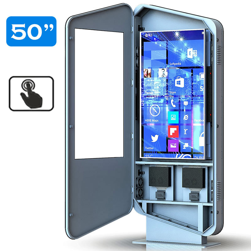 Infochioșc | display publicitar interactiv cu ecran tactil pentru semnalizare digitală, diagonala 50”/127 cm, rezolutie 4K UHD (3840 x 2160), luminozitate 450 (cd/m²), 24 / 7, Wi-fi si media player integrat, Terra T50TR-T 5 Infochioșc | display publicitar interactiv cu ecran tactil pentru semnalizare digitală, diagonala 50''/127 cm, rezolutie 4K UHD (3840 x 2160), luminozitate 450 (cd/m²), 24 / 7, Wi-fi si media player integrat, Terra T50TR-T - imagine 5