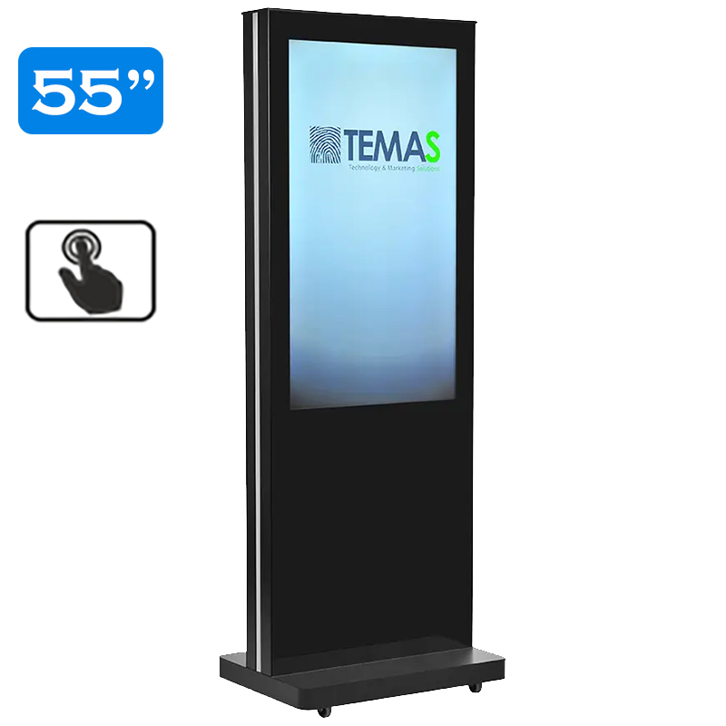 Infochioșc | display publicitar interactiv cu ecran tactil pentru semnalizare digitală, diagonala 55”/139 cm, rezolutie 4K UHD (3840 x 2160), luminozitate 450 (cd/m²), 24 / 7, Wi-fi si media player integrat, Lunos T55LU-T 2 Infochioșc | display publicitar interactiv cu ecran tactil pentru semnalizare digitală, diagonala 55''/139 cm, rezolutie 4K UHD (3840 x 2160), luminozitate 450 (cd/m²), 24 / 7, Wi-fi si media player integrat, Lunos T55LU-T - imagine 2