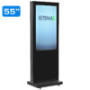 Infochioșc | display publicitar pentru semnalizare digitală, diagonala 55”/139 cm, rezolutie 4K UHD (3840 x 2160), luminozitate 450 (cd/m²), 24 / 7, Wi-fi si media player integrat, Lunos T55LU 1