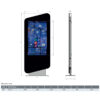 Infochioșc | display publicitar pentru semnalizare digitală, diagonala 55”/139 cm, rezolutie 4K UHD (3840 x 2160), luminozitate 450 (cd/m²), 24 / 7, Wi-fi si media player integrat, Terra T55TR 6