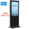 Infochioșc | display publicitar pentru semnalizare digitală dublu cu fata-verso, diagonala 65”/164 cm, rezolutie 4K UHD (3840 x 2160), luminozitate 450 (cd/m²), 24 / 7, Wi-fi si media player integrat, Lunos T65LU-D 2