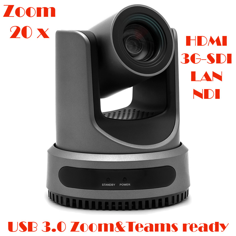 Camera de conferinta FullHD cu urmarire automata a vorbitorului activ | auto-tracking, 20 x zoom optic, USB3.0, HDMI, 3G-SDI, LAN, NDI, pregatita pentru software de videoconferinta Teams sau Zoom, VIS-CDC-H20N, Vissonic 1 Camera de conferinta FullHD cu urmarire automata a vorbitorului activ | auto-tracking, 20 x zoom optic, USB3.0, HDMI, 3G-SDI, LAN, NDI, pregatita pentru software de videoconferinta Teams sau Zoom, VIS-CDC-H20N, Vissonic