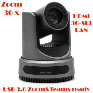 Camera de conferinta FullHD cu urmarire automata a vorbitorului activ | auto-tracking, 30 x zoom optic, USB3.0, HDMI, 3G-SDI, LAN, pregatita pentru software de videoconferinta Teams sau Zoom, VIS-CDC-H30, Vissonic 1 Camera de conferinta FullHD cu urmarire automata a vorbitorului activ | auto-tracking, 30 x zoom optic, USB3.0, HDMI, 3G-SDI, LAN, pregatita pentru software de videoconferinta Teams sau Zoom, VIS-CDC-H30, Vissonic