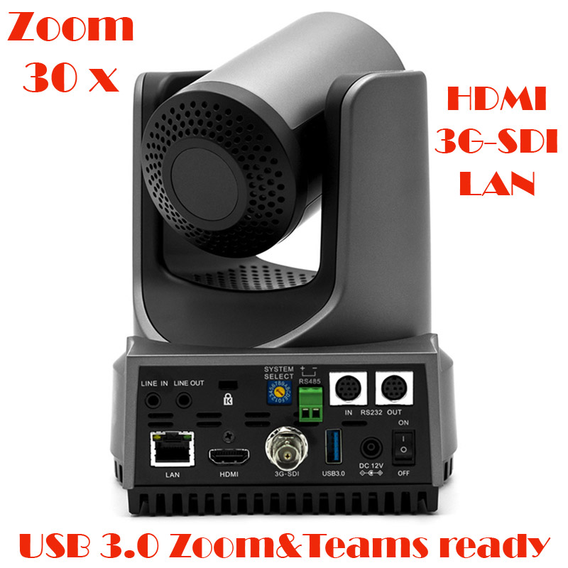 Camera de conferinta FullHD cu urmarire automata a vorbitorului activ | auto-tracking, 30 x zoom optic, USB3.0, HDMI, 3G-SDI, LAN, pregatita pentru software de videoconferinta Teams sau Zoom, VIS-CDC-H30, Vissonic 2 Camera de conferinta FullHD cu urmarire automata a vorbitorului activ | auto-tracking, 30 x zoom optic, USB3.0, HDMI, 3G-SDI, LAN, pregatita pentru software de videoconferinta Teams sau Zoom, VIS-CDC-H30, Vissonic - imagine 2