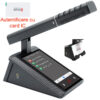 Microfon multimedia de conferinta tip delegat sau presedinte cu card IC, ecran touchscreen 5″ si difuzor, digital cu fir, pentru discutii, VIS-DMDIC-T, Vissonic 1 Microfon conferinta touchscreen Vissonic VIS-DMDIC-T cu card IC
