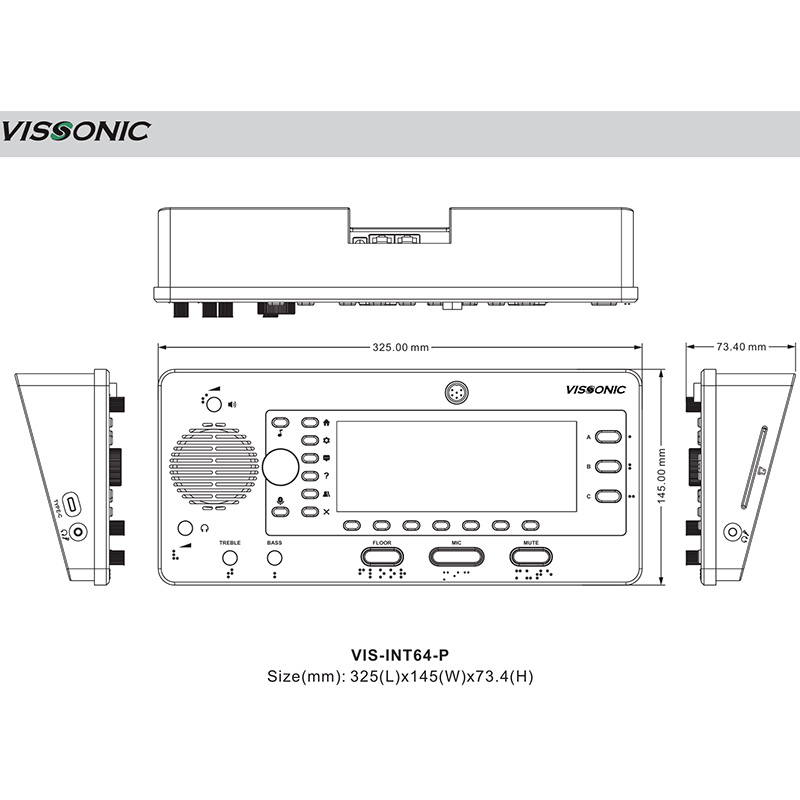 Pupitru de interpretare complet digital cu 64 de canale si card IC, cu ecran LCD 6.8”, VIS-INT64-P, Vissonic 5 Pupitru de interpretare complet digital cu 64 de canale si card IC, cu ecran LCD 6.8'', VIS-INT64-P, Vissonic - imagine 5