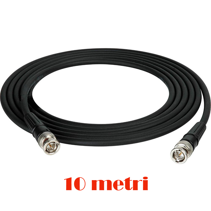 Cablu RG59 de 10 metri pentru conectarea radiatoarelor digitale cu infrarosu, conector BNC, VIS-LD10, Vissonic 1 Cablu RG59 de 10 metri pentru conectarea radiatoarelor digitale cu infrarosu, conector BNC, VIS-LD10, Vissonic
