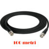 Cablu RG59 de 100 metri pentru conectarea radiatoarelor digitale cu infrarosu, conector BNC, VIS-LD100, Vissonic 1
