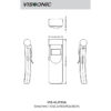 Receptor digital cu infraroșu cu 4 canale, cu afisaj LCD pentru canal, VIS-VLI703A-4, Vissonic 4