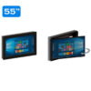 Display profesional pentru semnalistica digitala LED A55MP, diagonala 55″/139 cm, rezolutie 4K UHD (3840 x 2160), luminozitate 500 (cd/m²), 24 / 7, player media Samsung încorporat 1