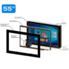 Display profesional pentru semnalistica digitala LED A55MP, diagonala 55″/139 cm, rezolutie 4K UHD (3840 x 2160), luminozitate 500 (cd/m²), 24 / 7, player media Samsung încorporat 2